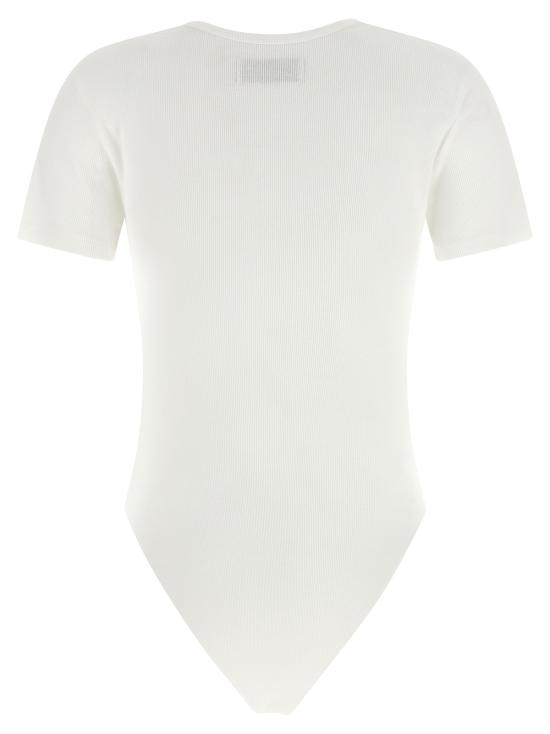  비비안웨스트우드 바디수트 티셔츠 비비안 웨스트우드 오브 바스 릴리프 보디수트 화이트 - VIVIENNE WESTWOOD