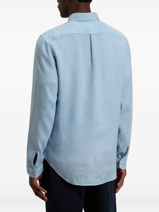  울리치 데님 셔츠 린넨  블루 - WOOLRICH