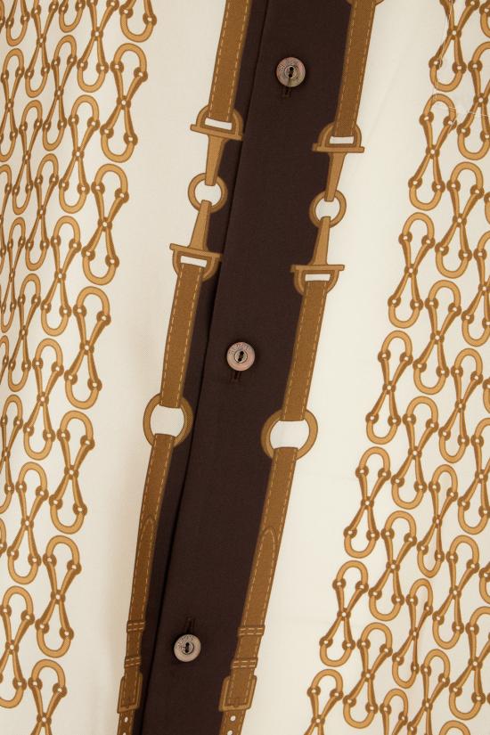 26SS 구찌 반팔 셔츠 794907ZAUIZ 9549 Marrone - GUCCI