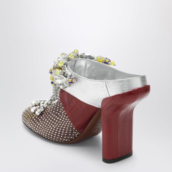 26SS 드리스 반 노튼 힐/펌프스 117840833 Burgundy - DRIES VAN NOTEN