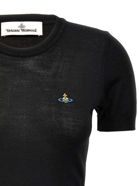  비비안웨스트우드 블라우스 비비안 웨스트우드 비 탑 블랙 - VIVIENNE WESTWOOD