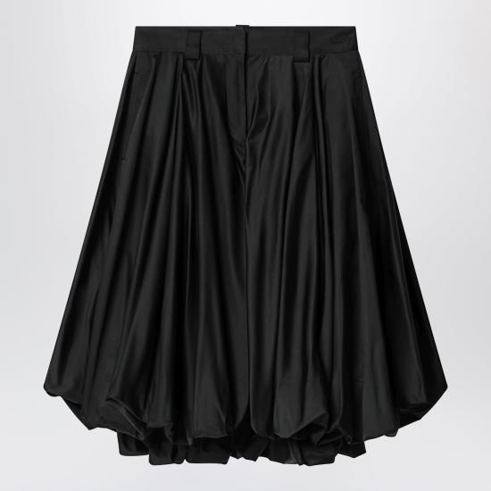 26SS 발렌시아가 미디 스커트 872539TJO61 Black