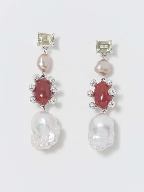  패리스 이어링 파리스 도토 젬 포션 드롭 귀걸이 (스털링 실버) - FARIS