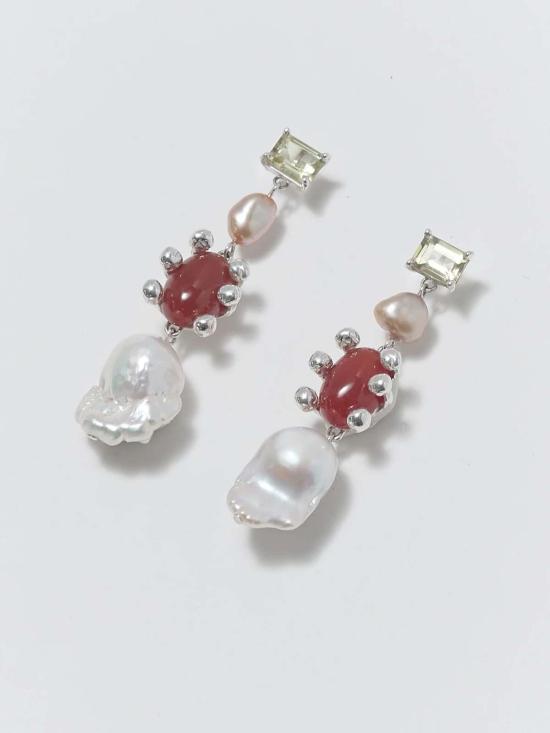  패리스 이어링 파리스 도토 젬 포션 드롭 귀걸이 (스털링 실버) - FARIS