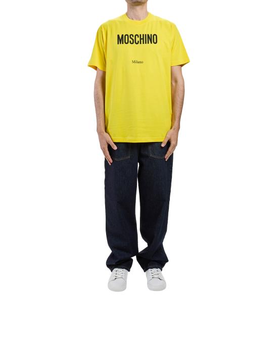 26SS 모스키노 반팔 티셔츠 0713 0241 1027 GIALLO - MOSCHINO