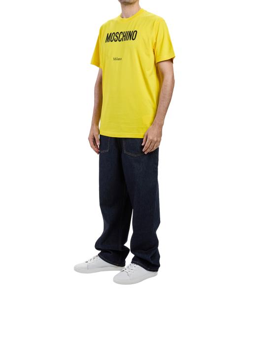 26SS 모스키노 반팔 티셔츠 0713 0241 1027 GIALLO - MOSCHINO