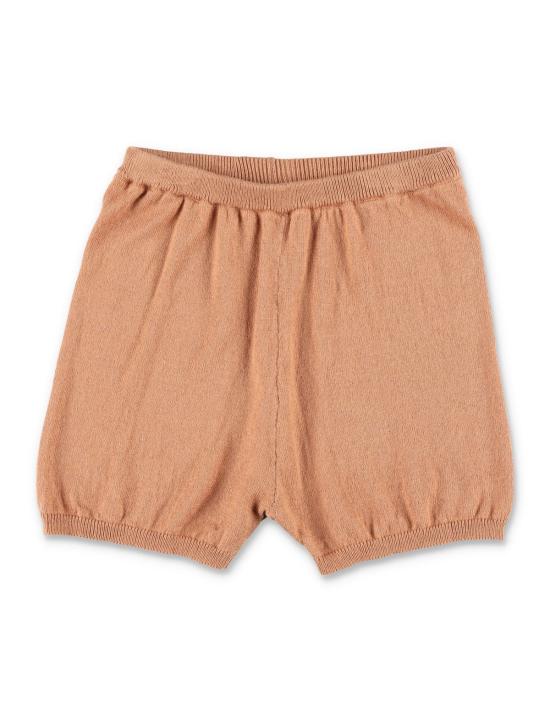 [키즈] 마르니 쇼츠/버뮤다 기린 니트 세트 (신생아용, 브라운) - MARNI