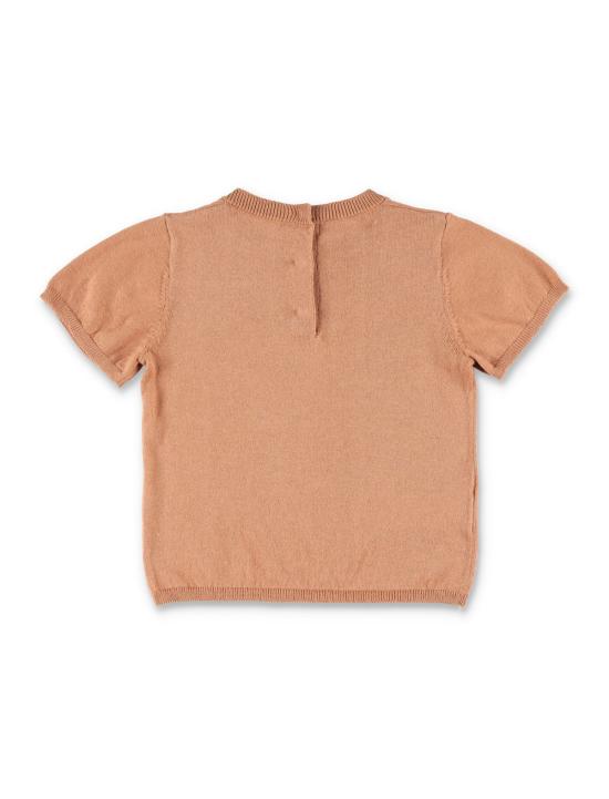  [키즈] 마르니 쇼츠/버뮤다 기린 니트 세트 (신생아용, 브라운) - MARNI