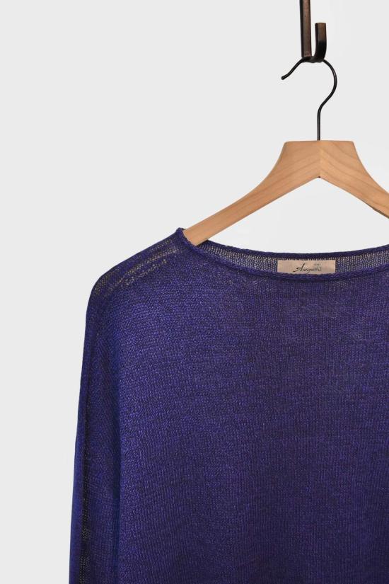  이치 앤티퀴트 스웨터 이치 앤티퀴츠 재팬 풀 가먼트 니트 풀오버 네이비 - ICHI ANTIQUITES