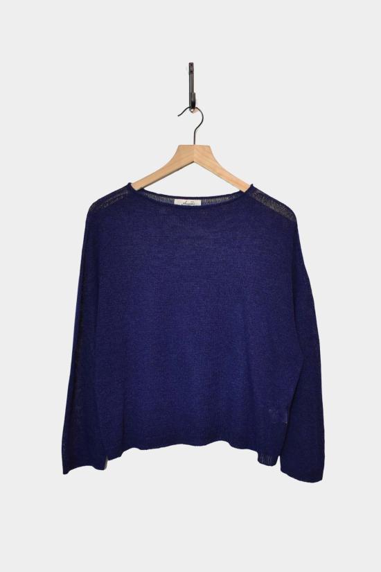  이치 앤티퀴트 스웨터 이치 앤티퀴츠 재팬 풀 가먼트 니트 풀오버 네이비