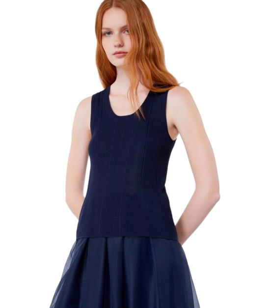 26SS 위켄드막스마라 민소매 티셔츠 2615361012600 010 S Blue - WEEKEND MAX MARA