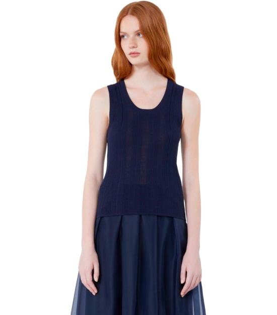 26SS 위켄드막스마라 민소매 티셔츠 2615361012600 010 S Blue - WEEKEND MAX MARA