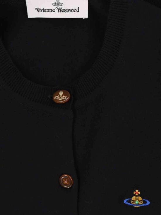 비비안웨스트우드 가디건 비비안 웨스트우드 파인 니트  블랙 - VIVIENNE WESTWOOD