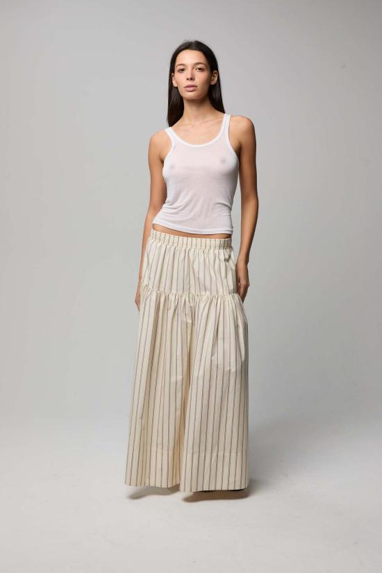  아셀 롱 스커트 애셔 루나 포플린  미스티 로즈 - ASHER