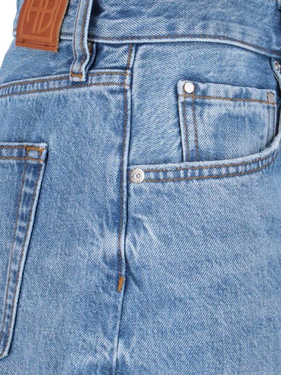  애니빙 데님 숏팬츠 아니네 빙 하이웨이스트 데님 반바지 (블루) - ANINE BING