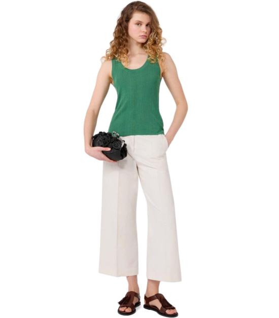 26SS 위켄드막스마라 민소매 티셔츠 2615361012600 006 S Green - WEEKEND MAX MARA