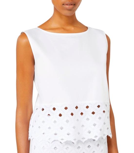 26SS 막스마라 민소매 티셔츠 2616161039600 001 XS White - MAX MARA