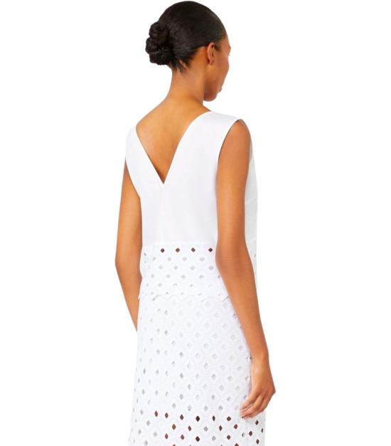 26SS 막스마라 민소매 티셔츠 2616161039600 001 XS White - MAX MARA