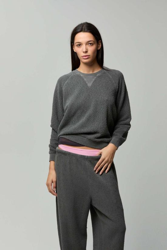  아셀 스웨터 애셔 아그네스 부클 크루넥 스웨트셔츠 - ASHER