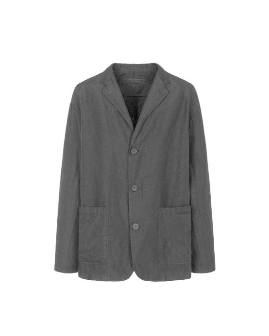  꼼데가르송 수트 자켓 Comme Des Garçons 폴리에스테르 린넨 개버딘 가먼트 다이 재킷 블랙