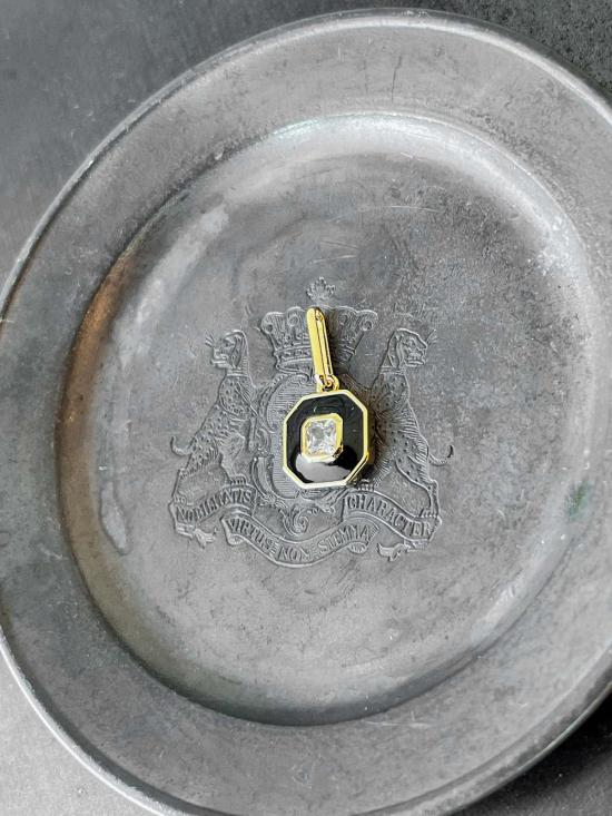  탯치 목걸이/팬던트 Thatch Florence 블랙 에나멜 참 - THATCH