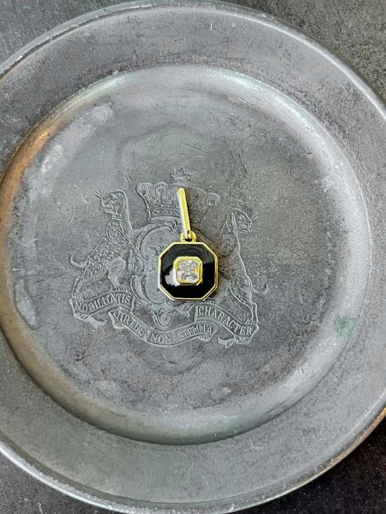  탯치 목걸이/팬던트 Thatch Florence 블랙 에나멜 참