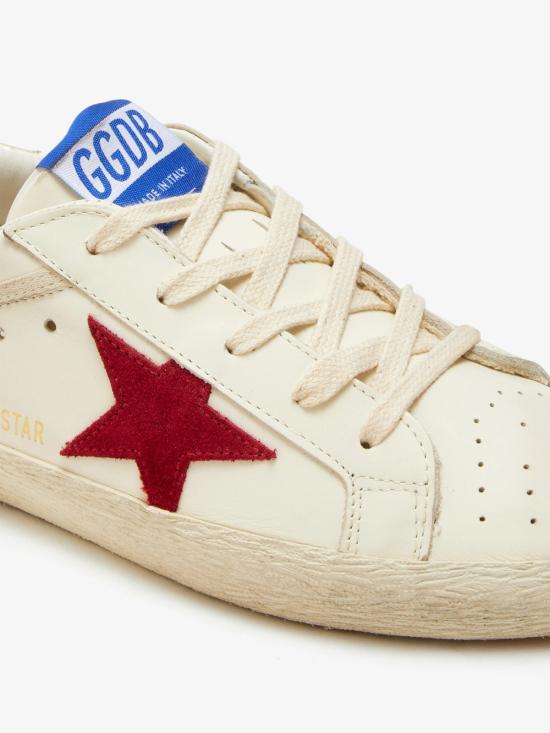  [키즈] 골든구스 스니커즈 골든 구스 슈퍼스타 아동용 가죽 스니커즈 (화이트) - GOLDEN GOOSE