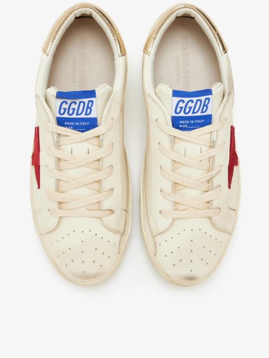  [키즈] 골든구스 스니커즈 골든 구스 슈퍼스타 아동용 가죽 스니커즈 (화이트) - GOLDEN GOOSE