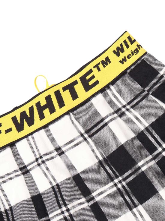  오프화이트 숏 스커트 로고 인더스트리얼 플랜  화이트 - OFF WHITE