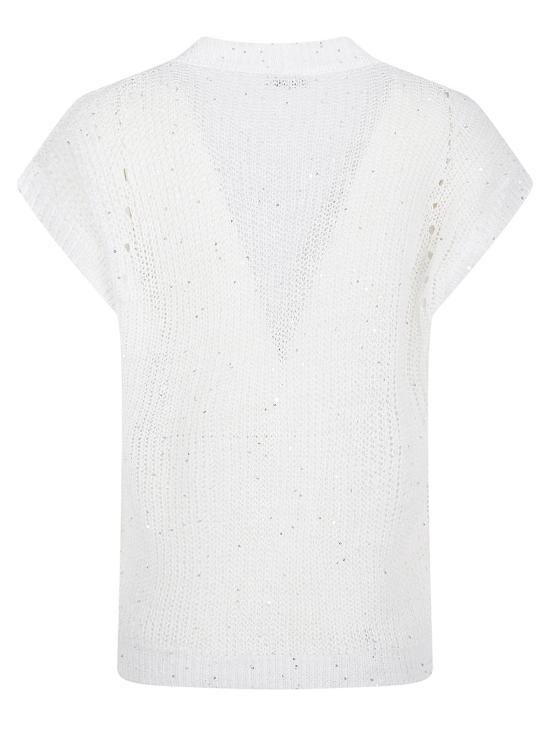 26SS 페세리코 가디건 S99133F05 00A White - PESERICO