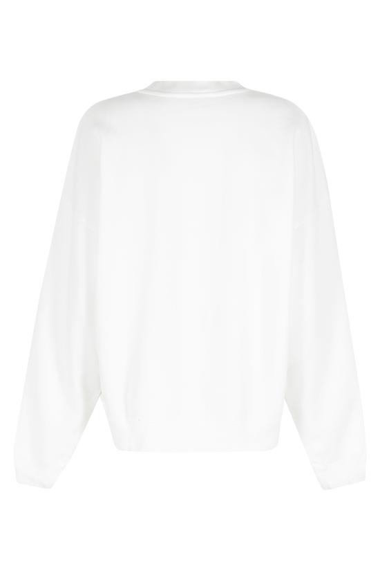  애니빙 스웨터 아니네 빙 마일스 오버사이즈 레터맨 스웨트셔츠 화이트 - ANINE BING