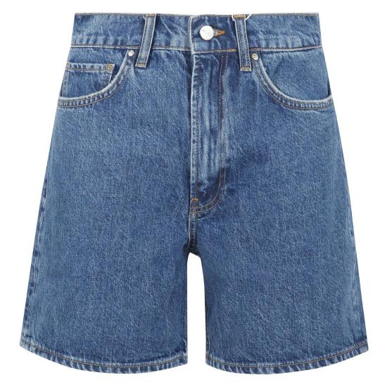  애니빙 데님 숏팬츠 아니네 빙 캣 하이라이즈 이지 쇼트 블루
