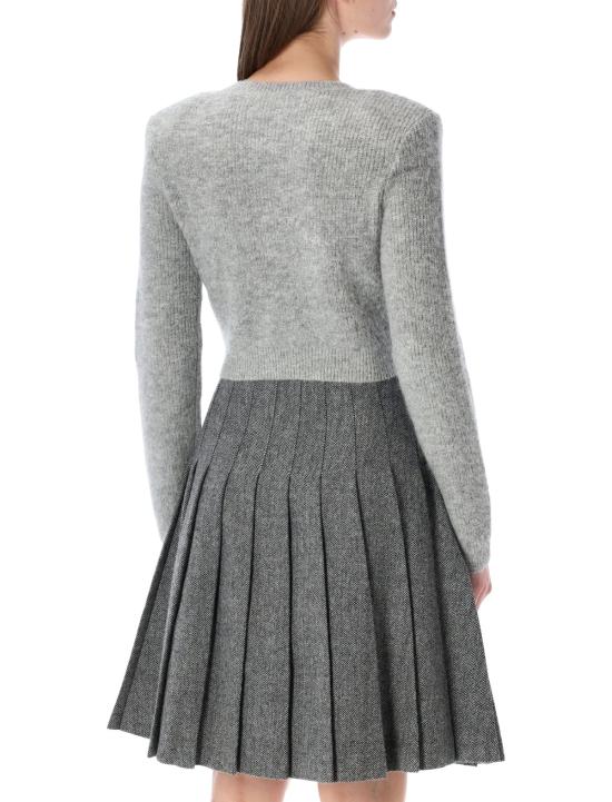  셀프 포트레이트 가디건 크리스탈 트림  그레이 - SELF PORTRAIT