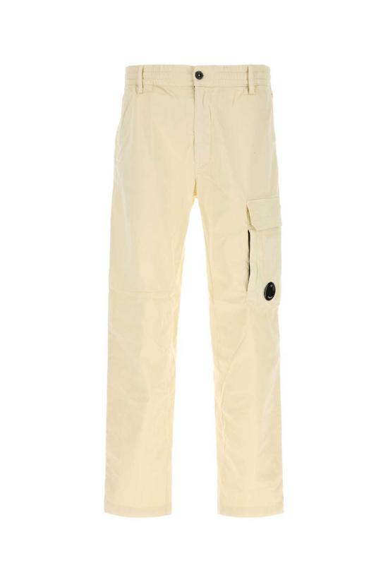  씨피 컴퍼니 치노 팬츠 C.P. 컴퍼니 크림 스트레치 코튼 카고 팬츠 프로즌듀