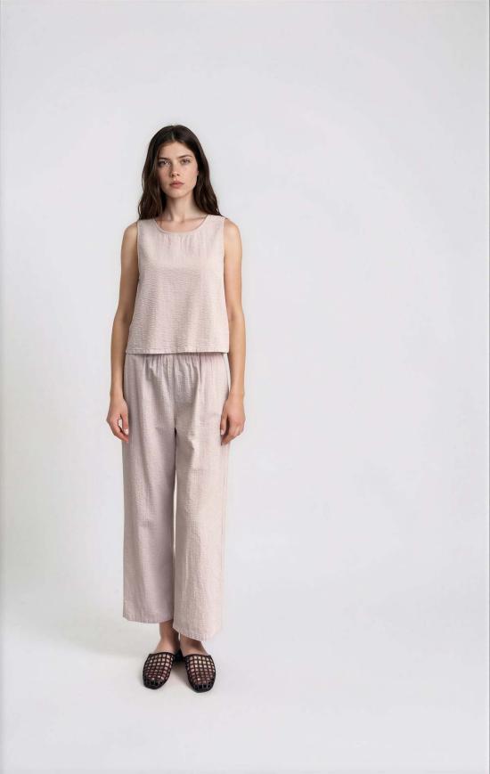  잇이즈웰 LA 크롭 팬츠 잇 이즈 웰 L.A. 시어서커 팬츠 - IT IS WELL L.A.