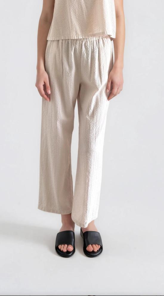  잇이즈웰 LA 크롭 팬츠 잇 이즈 웰 L.A. 시어서커 팬츠