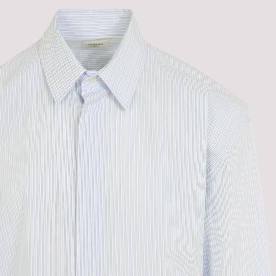 26SS 생로랑 긴팔 셔츠 854923 Y2N31 4423 BLEU CRAIE - SAINT LAURENT