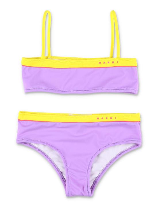  [키즈] 마르니 비키니 키즈 마니 콘트라스트 엣지 비키니 릴라