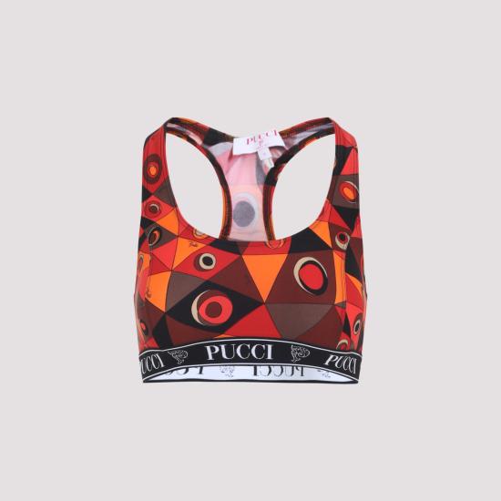 26SS 푸찌 트레이닝 티셔츠 6HTP57 6H865 P17 ORANGE BLACK - PUCCI