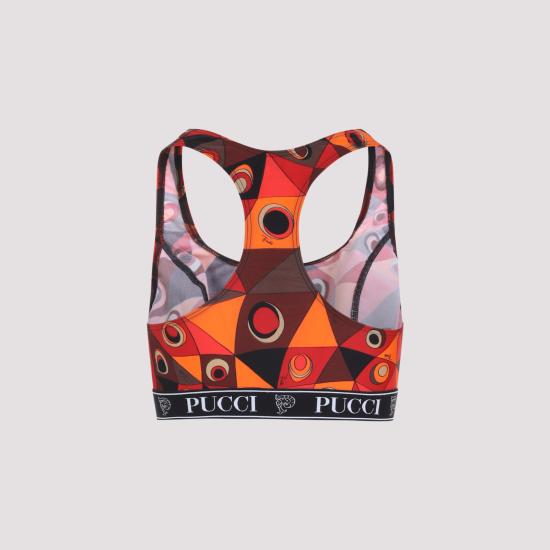 26SS 푸찌 트레이닝 티셔츠 6HTP57 6H865 P17 ORANGE BLACK - PUCCI