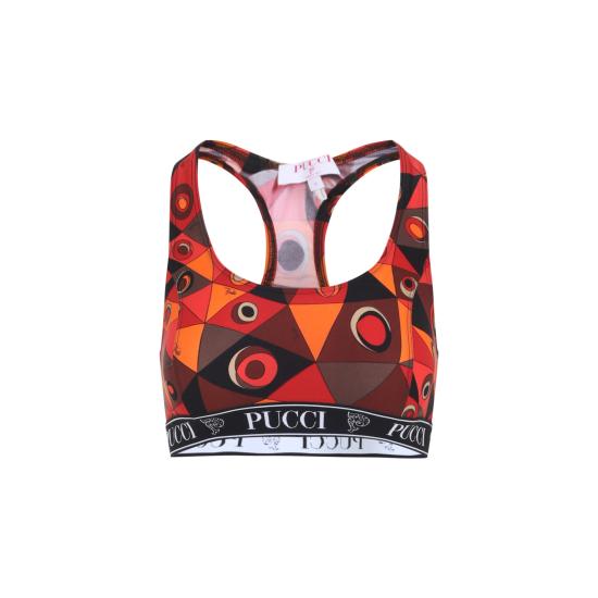 26SS 푸찌 트레이닝 티셔츠 6HTP57 6H865 P17 ORANGE BLACK - PUCCI