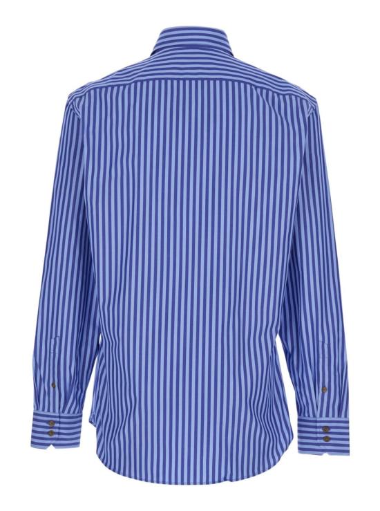 비비안웨스트우드 긴팔 셔츠 비비안 웨스트우드 클래식 칼라 스트라이프 긴팔  (블루) - VIVIENNE WESTWOOD