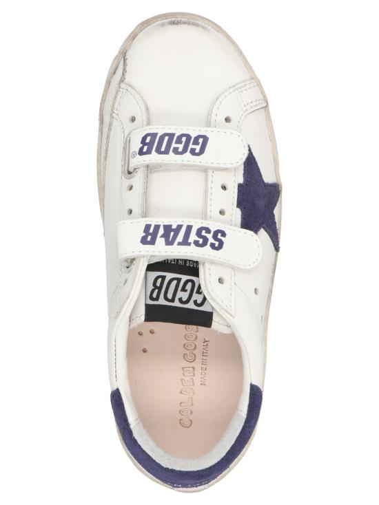  [키즈] 골든구스 스니커즈 골든 구스 아동용 올드스쿨 스니커즈 화이트/블랙 - GOLDEN GOOSE