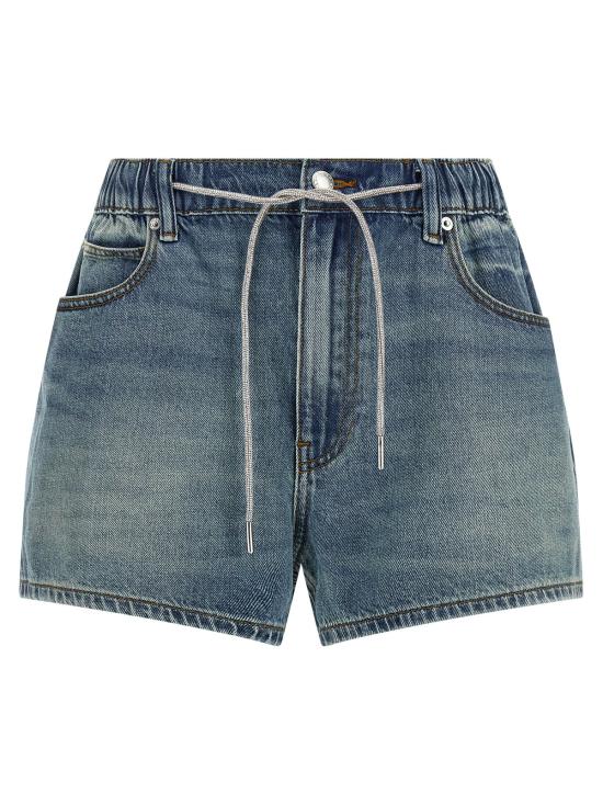  알렉산더 왕 데님 숏팬츠 마라톤 쇼츠 블루