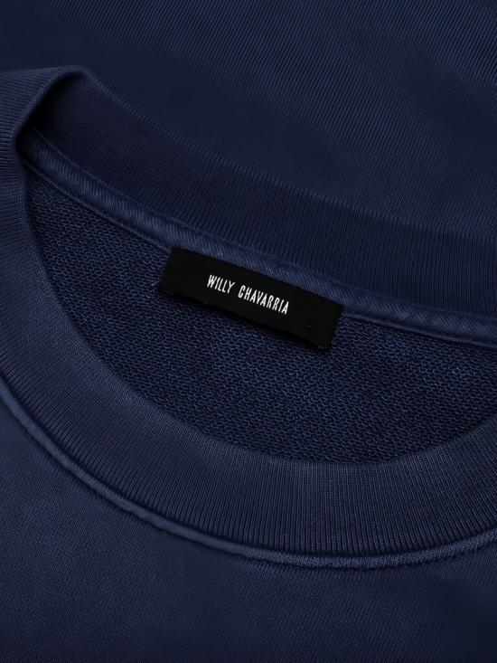 26SS 윌리 차바리아 긴팔 티셔츠 WCJSY0199014 Blue - WILLY CHAVARRIA