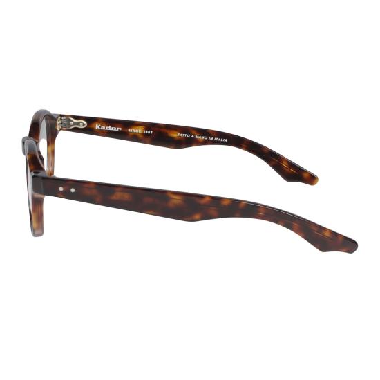  카돌 안경 K-Master 스퀘어 호피무늬 프레임 안경 (금속 리벳 장식) - KADOR