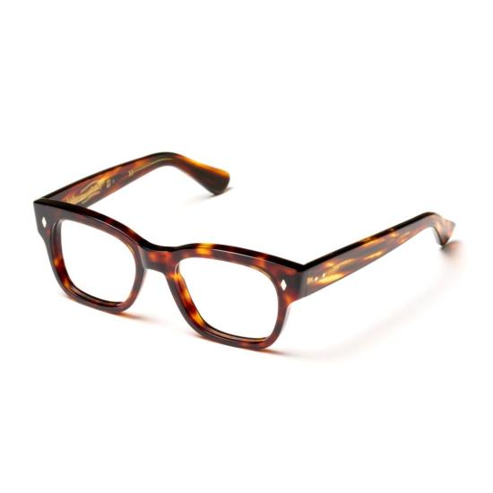  카돌 안경 타임리스/N 1962 호피무늬 직사각형 안경테 (다이아몬드 장식) - KADOR