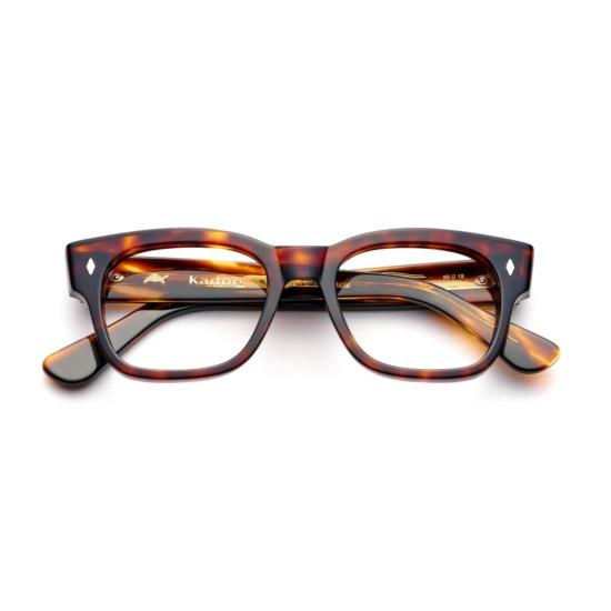  카돌 안경 타임리스/N 1962 호피무늬 직사각형 안경테 (다이아몬드 장식)