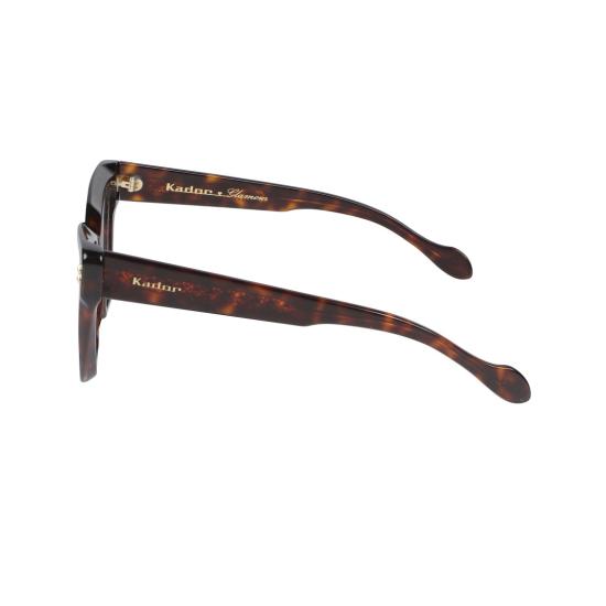  카돌 안경 바네사 글래머 오버사이즈 호피무늬 사각 프레임 안경 - KADOR
