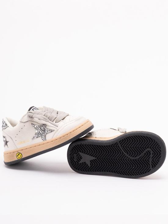  [키즈] 골든구스 스니커즈 골든 구스 볼스타 나파 가죽 글리터 스니커즈 (화이트) 키즈 - GOLDEN GOOSE